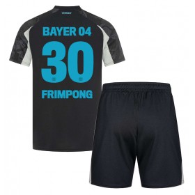 Dětské fotbalový komplet Bayer Leverkusen Jeremie Frimpong #30 Tretí košile 2024-25 Krátkým Rukávem